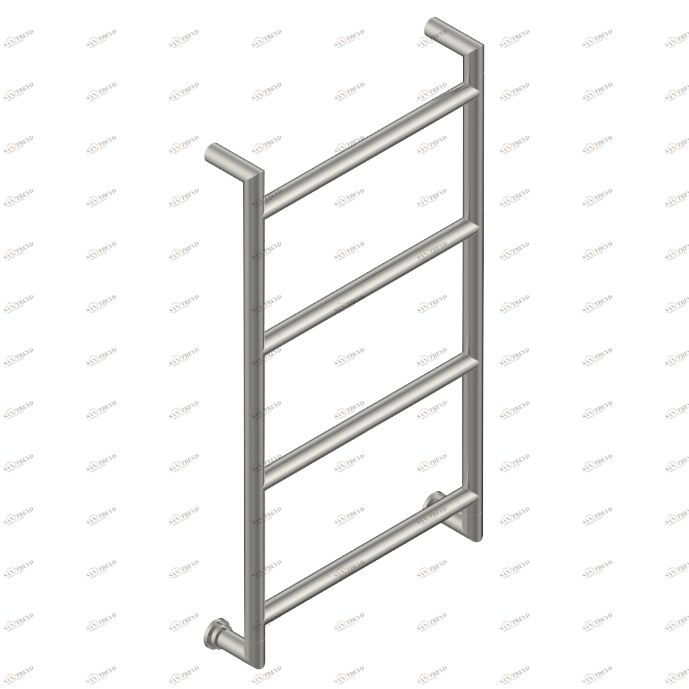 B6B-TWR4E Полотенцесушитель Современный круглый, 4 перекладины, 518 мм x 928 мм, электрический Thg-paris Sèche-serviettes Contemporain Матовый никель B6B-TWR4E CAT.C