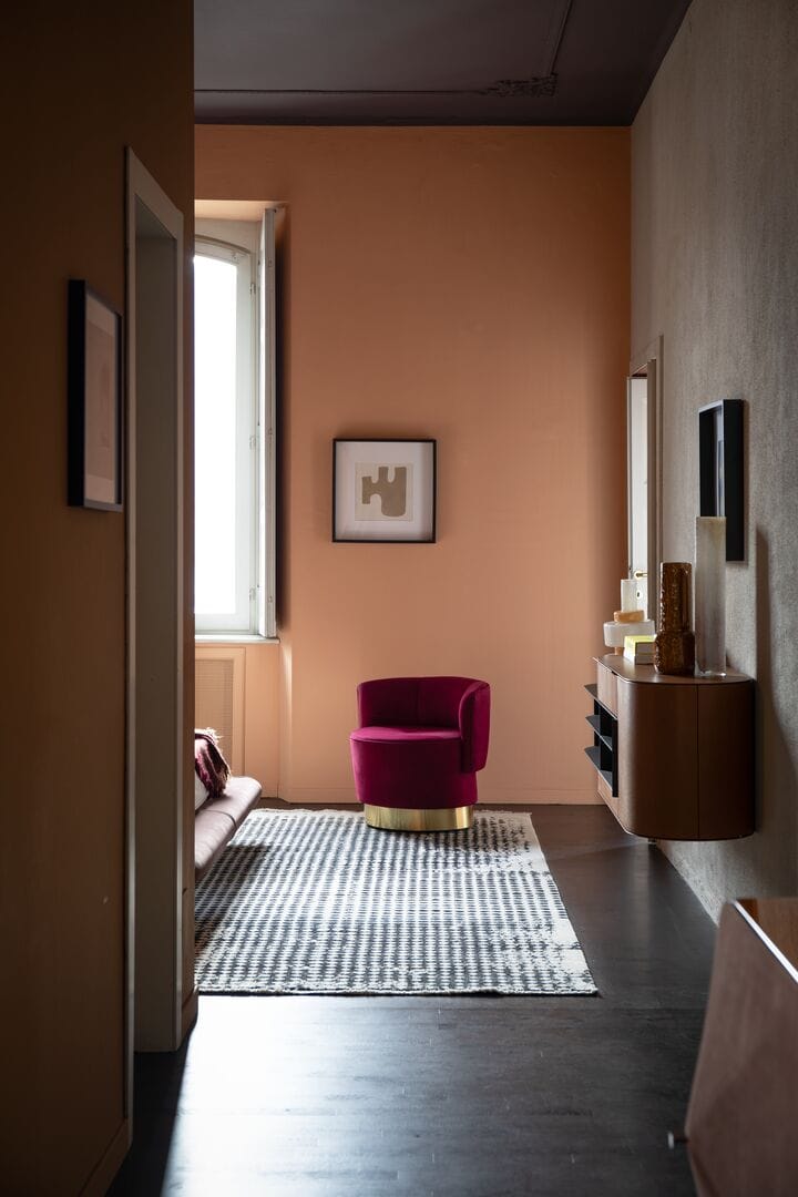 Кожаное кресло с подлокотниками Baxter Anais ARCH-00129083 - Вид №1