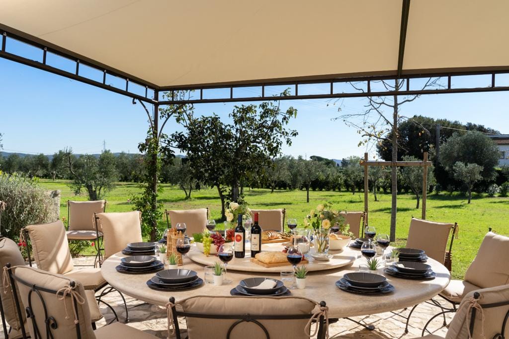 Круглый каменный садовый стол GH LAZZERINI Tavolo in pietra 12 ARCH-00092441 - Вид №2