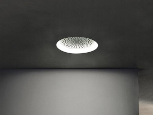 Круглая потолочная душевая головка из нержавеющей стали с 2 струями