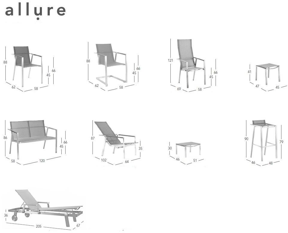solpuri Консольный садовый стул с подлокотниками Allure sun-id-1490537 - Вид №4
