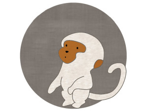 Круглый хлопковый коврик для детей