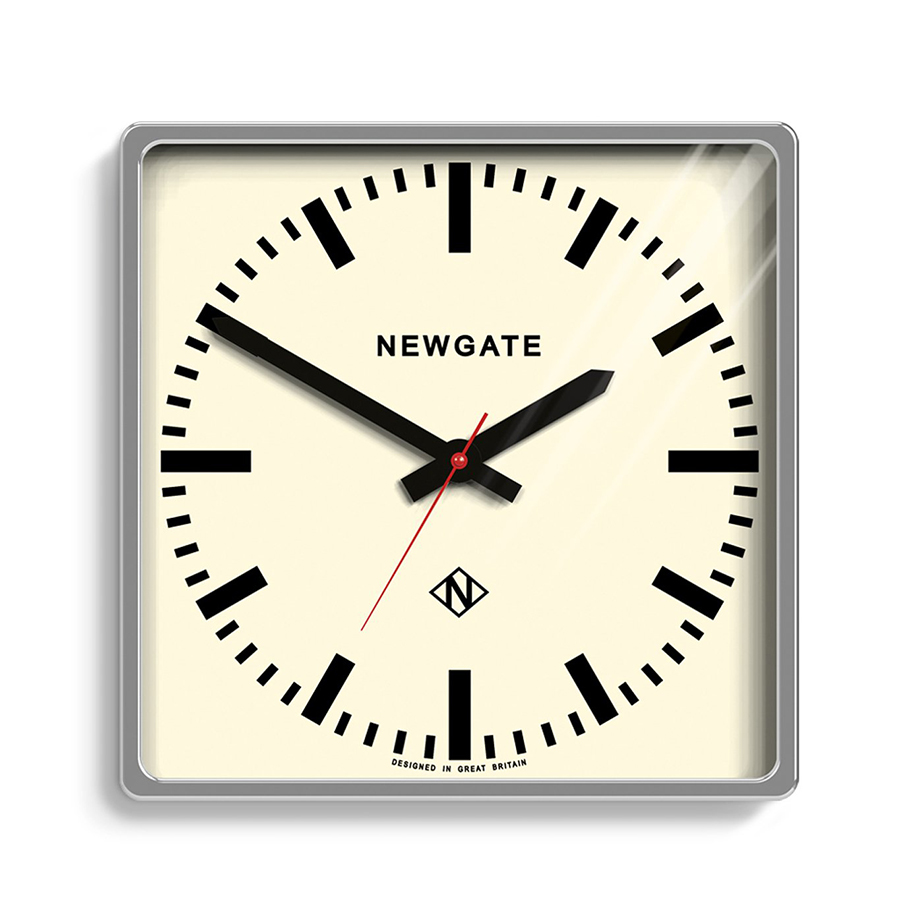 Настенные часы Underpass, 45х45х7 см, хром Newgate UND72CH - Вид №2