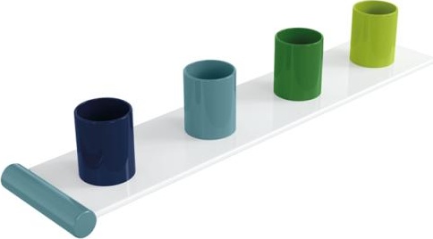 800.03.411 Набор удлинителей для держателей зубных щеток, 4 места HEWI Kids