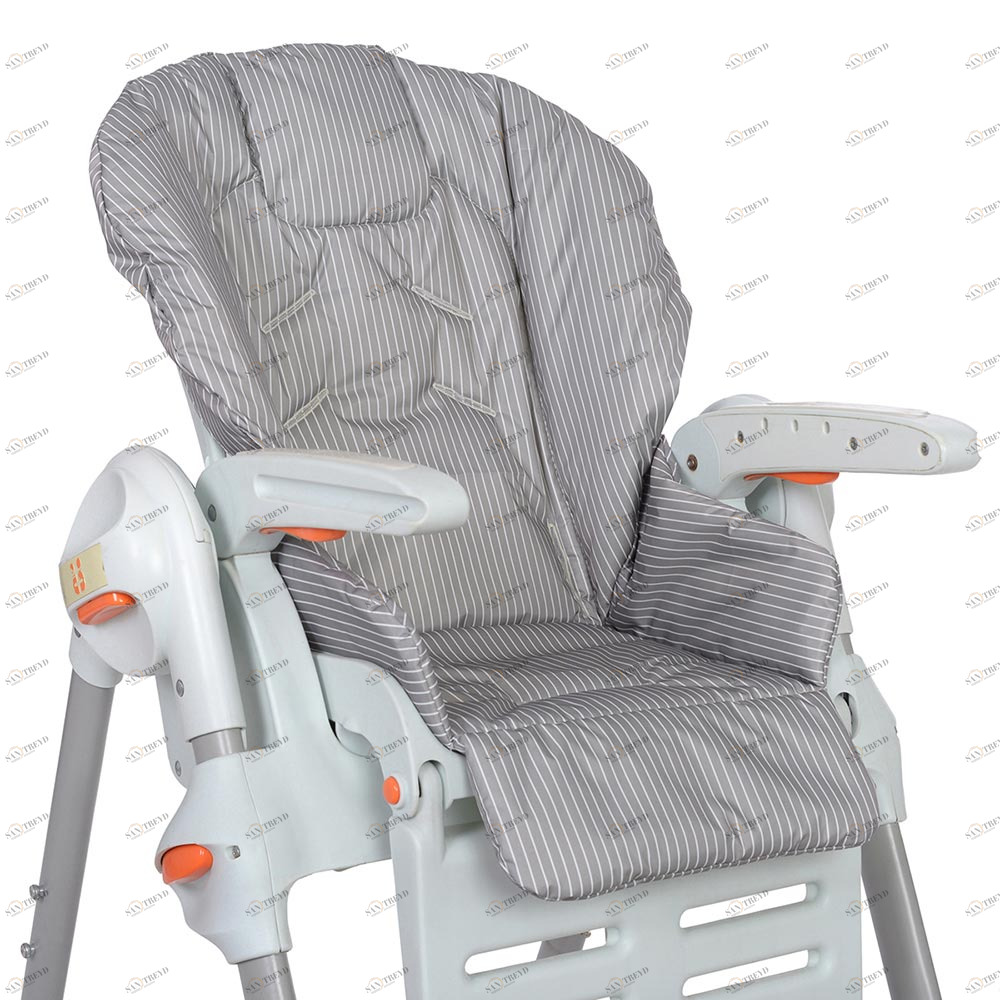 Съемный чехол для стульчика для кормления "Полосатик" (водостойкое покрытие) VAMVIGVAM  281620 Серый Santreyd 