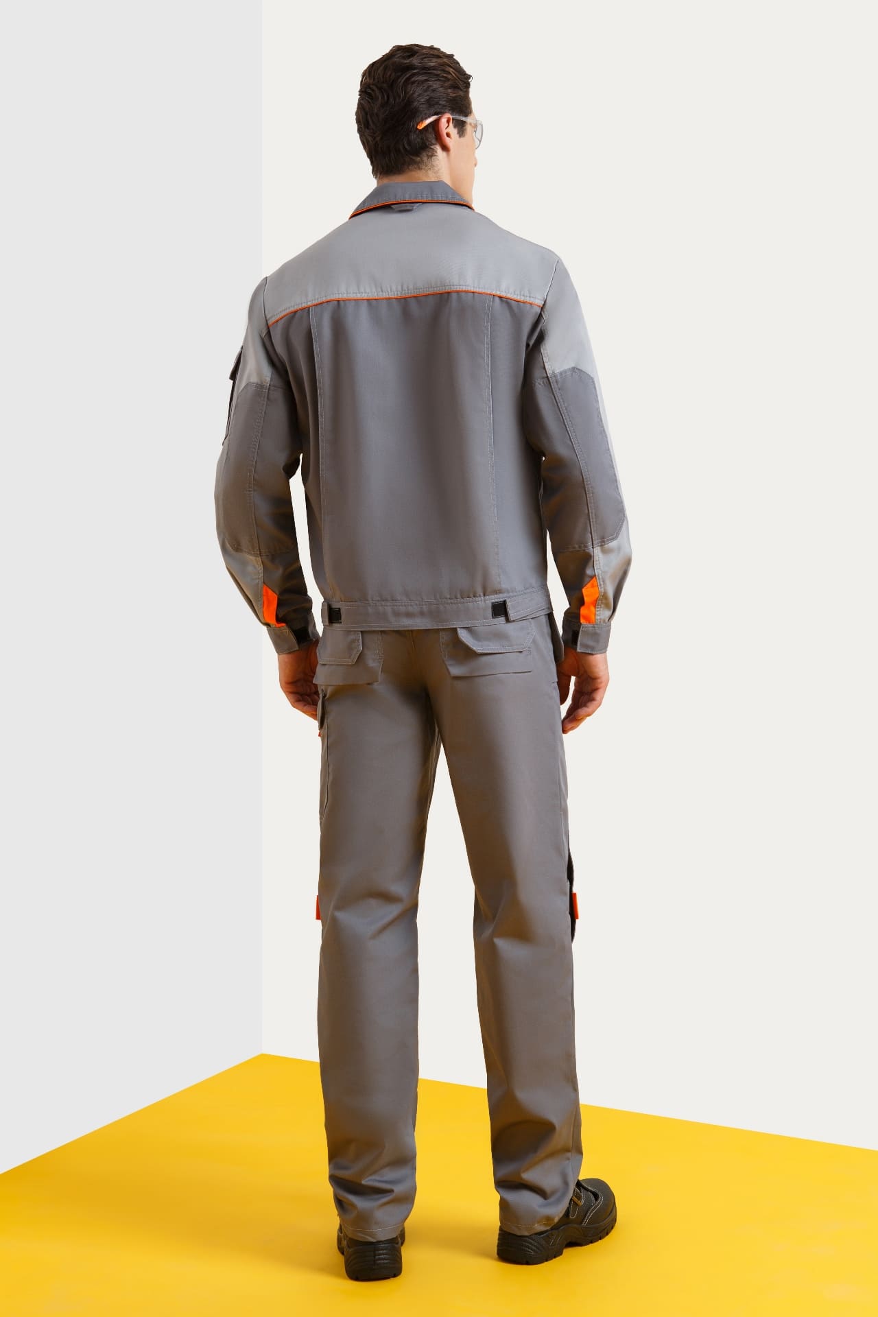 65275 Костюм "Профессионал-2" темно-серый со светло-серым  Летняя спецодежда  размер 60-62/194-200  - Вид №8