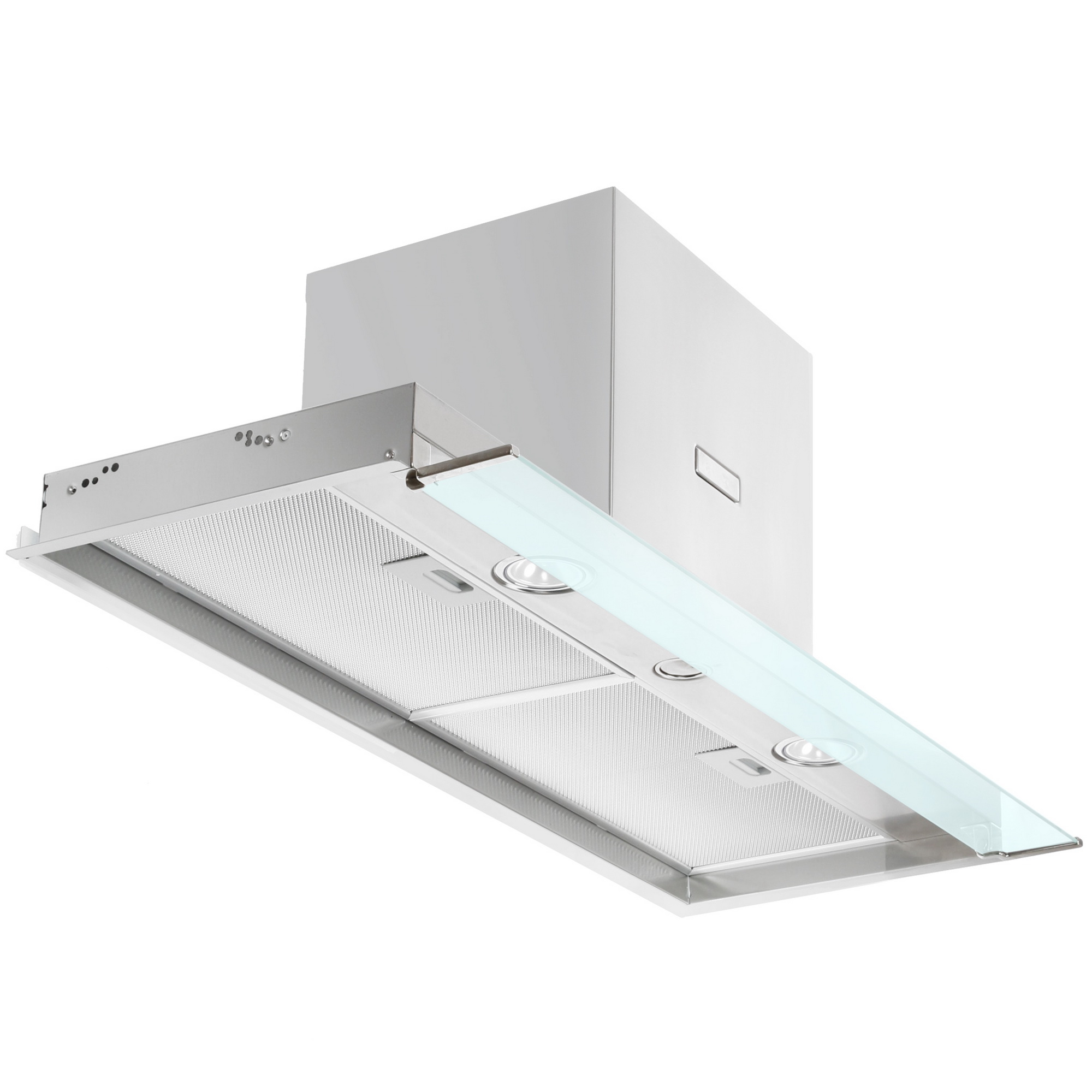 1106628 Вытяжка полновстраиваемая Elica BOXIN IX/A/90 серебристый/прозрачный STDN-0053930