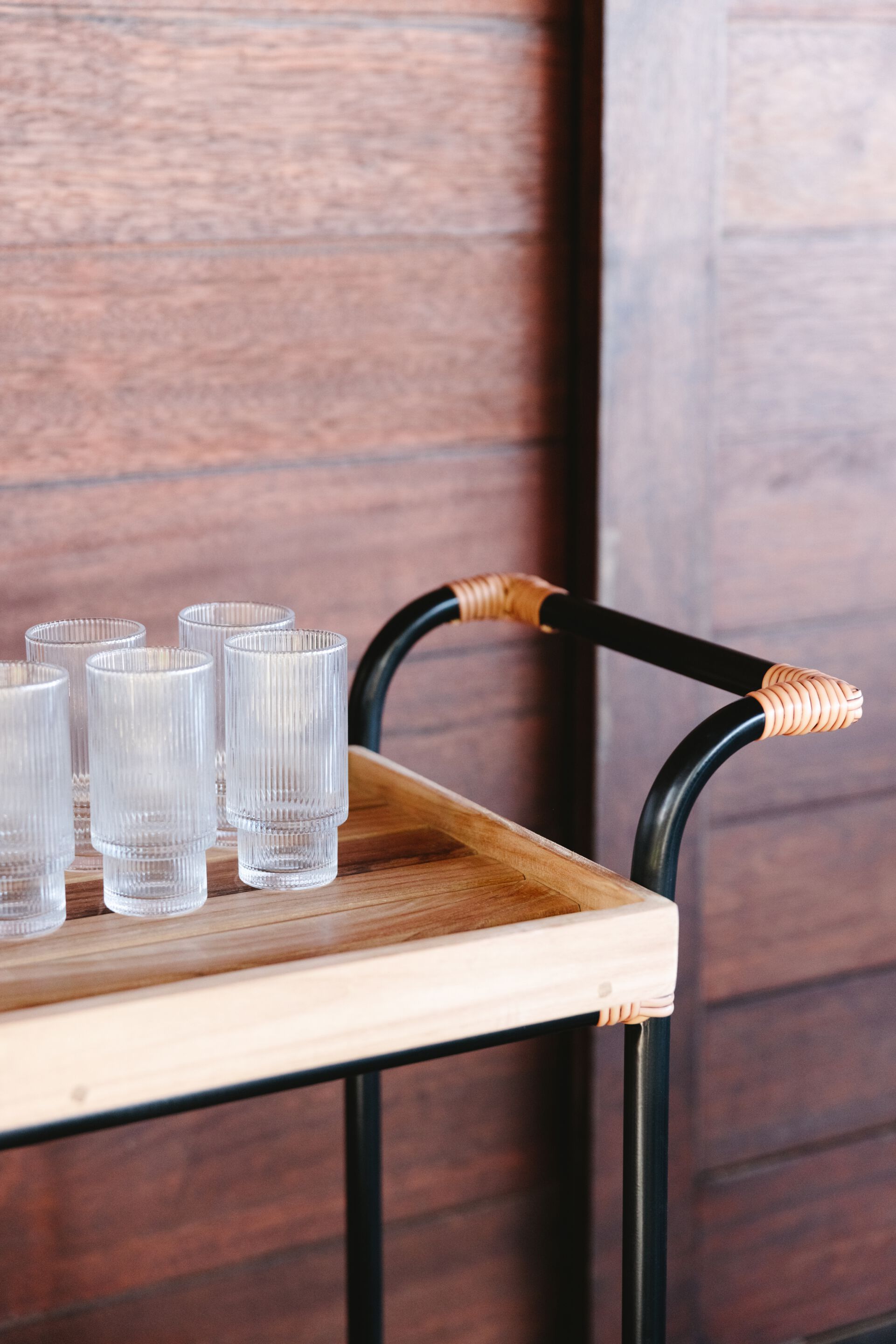 Алюминиевая и тиковая садовая тележка для еды cbdesign ARCH-00139983 - Вид №3