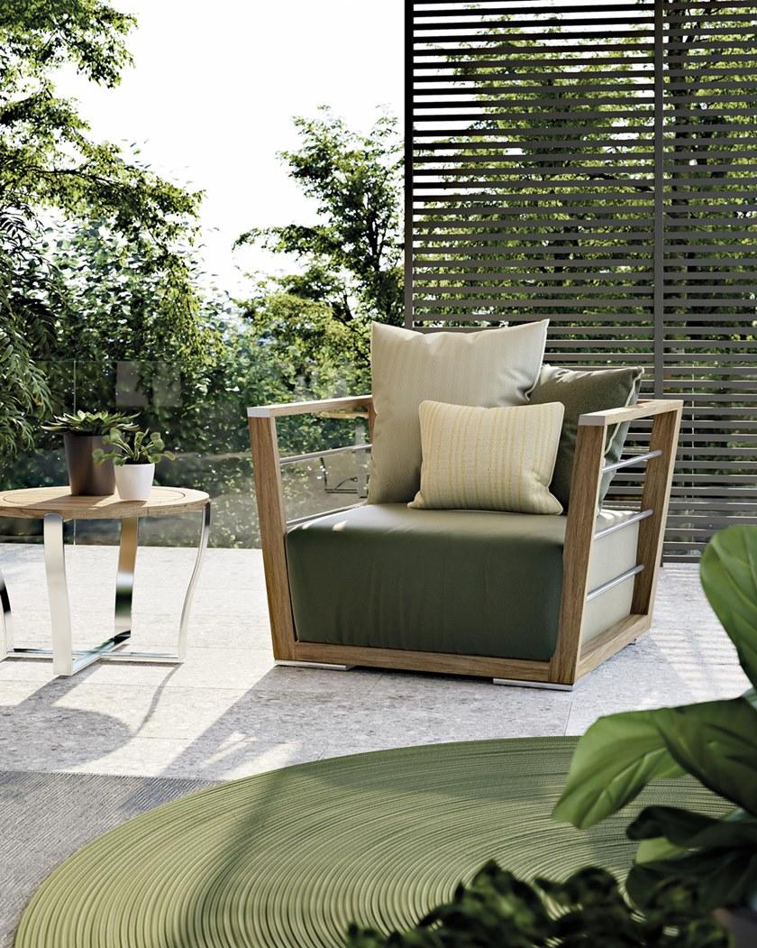 Atmosphera Садовый диван со съемным чехлом из тика и ткани Embrace Em.dv - Вид №4