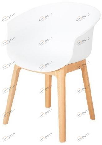 Grado Design Стул с полипропиленовым каркасом и основанием из бука Queen Que-ch-04