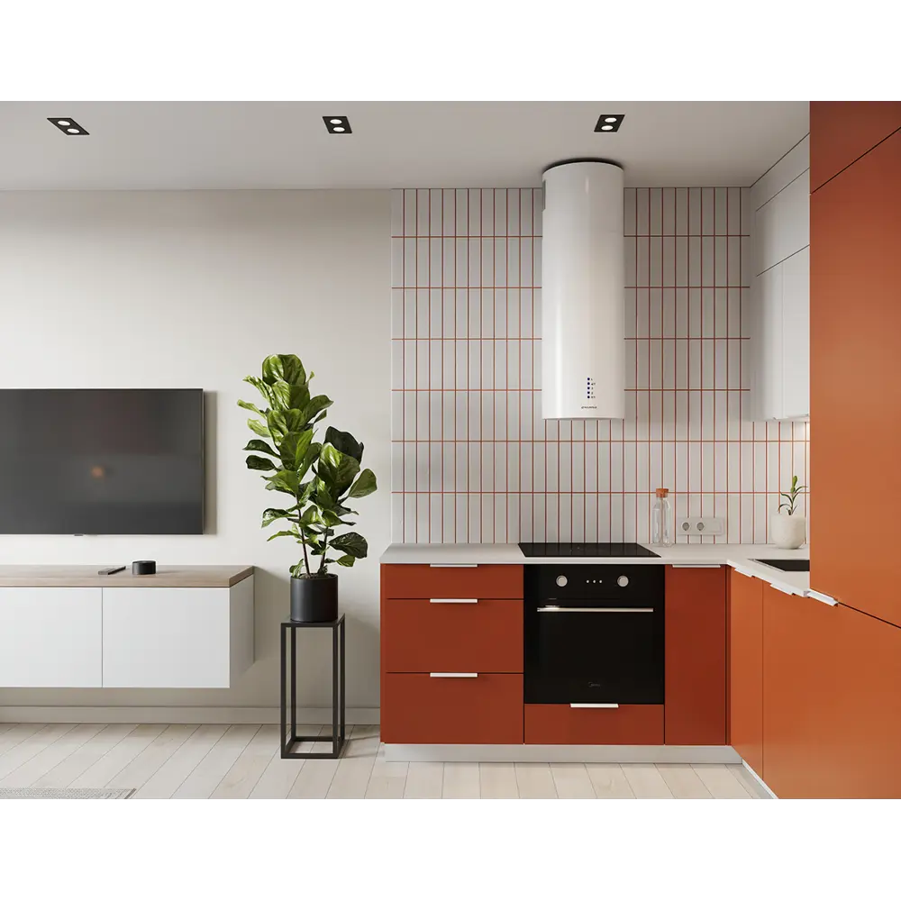 Карниз для кухонного шкафа Тара KONSENSA 200x4 см МДФ цвет терракотовый STLM-2147530 - Вид №6