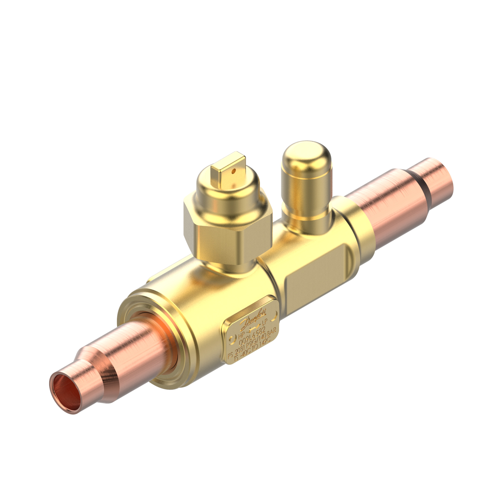 Danfoss GBCT — Запорные шаровые краны для CO2 140 бар GBCT 18s Кран шаровый 009L6588  - Вид №15