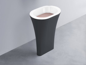 AMLA65-BL+AMPILO-CP+AMCOLO-BA Раковина Amedeo Ovale отдельностоящая cielo Enjoy + Amedeo