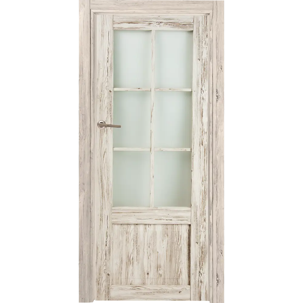 Дверь межкомнатная Рустик остеклённая ПВХ цвет северная сосна 80x200 см МАРИО РИОЛИ STLM-2084827