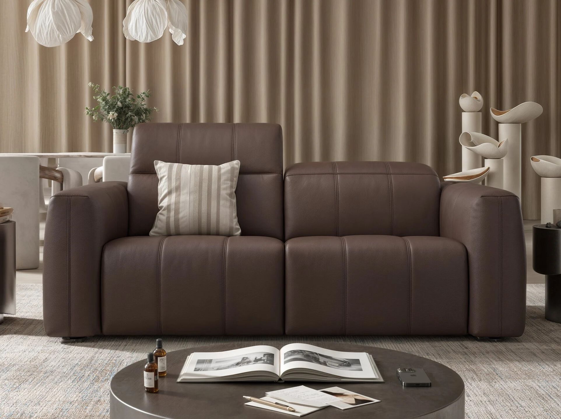 3-местный кожаный диван Sofanella Флорида ARCH-00104789 - Вид №3