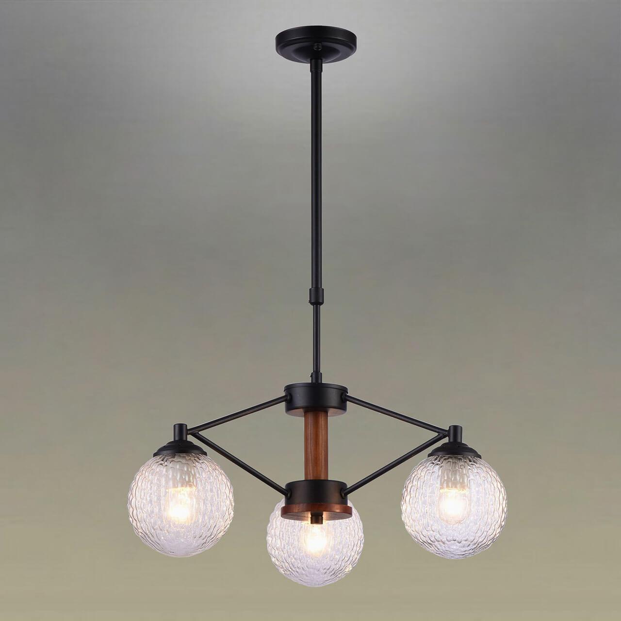 Подвесная люстра Omnilux Bitetto OML-50903-03 OMNILUX BITETTO 220455 Черный  - Вид №1