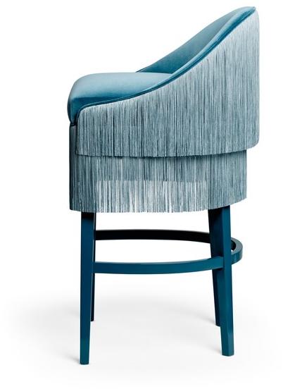 Munna Табурет из ткани с подставкой для ног Fetiche sun-id-1498483 - Вид №2