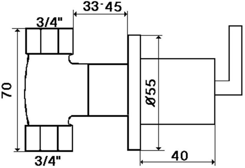 rvb Смеситель для душа на одно отверстие Fun 4031.--.86 - Вид №1