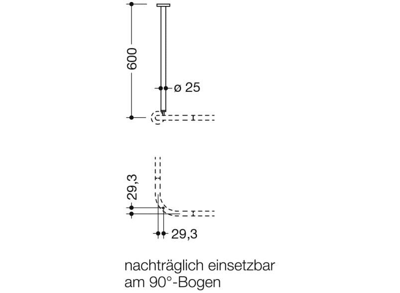 900.34.003XA потолочная подвеска HEWI System 900 - Вид №2