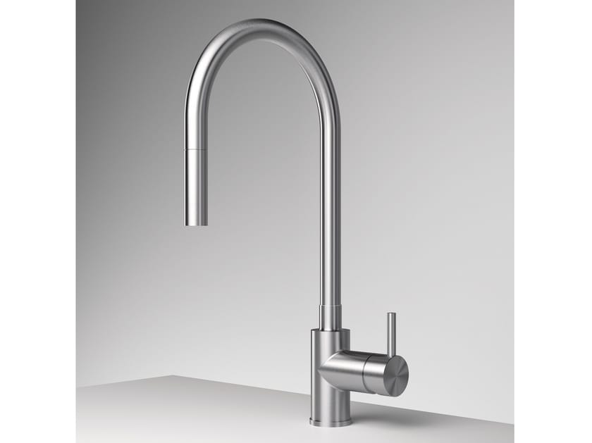 Однорычажный кухонный смеситель со съемным ручным душем Zazzeri Z316 моно ARCH-00003589