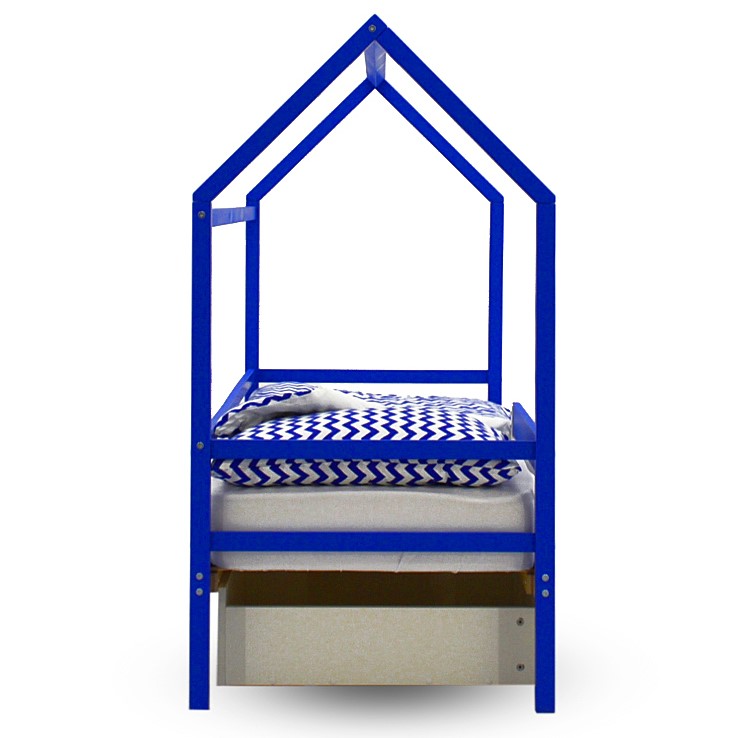 Кровать-домик детская синяя Svogen БЕЛЬМАРКО  00-3833070 Синий Santreyd  - Вид №4