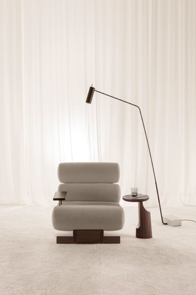 Круглый журнальный столик из массива дерева Vibieffe Quite luxury ARCH-00077320 - Вид №4