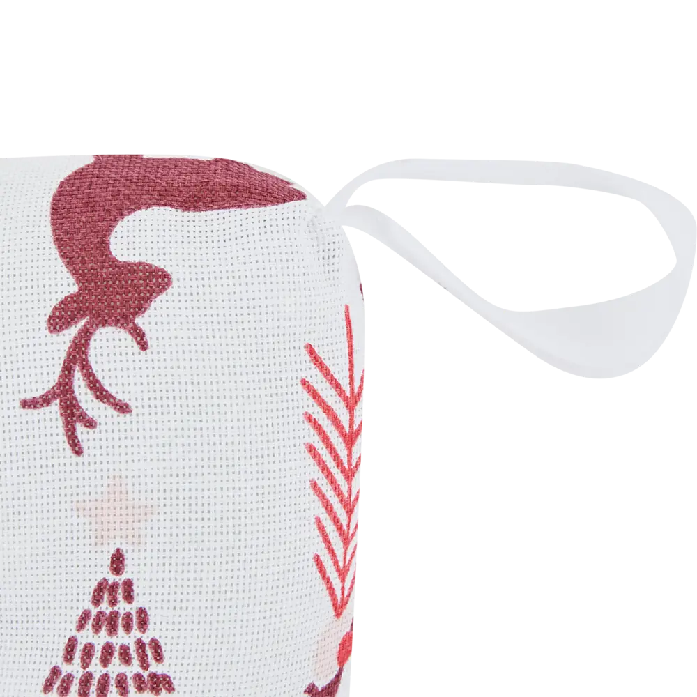 Сидушка Altali Скандинавия 40x40 см цвет серо-красный STLM-2131418 - Вид №6