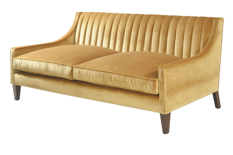 LU031E Диван Hockney с рифленой спинкой ijlbrown 