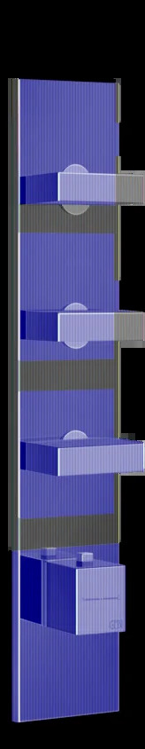 Смеситель для душа 43026 706 Gessi Inverso ЧЕРНЫЙ МЕТАЛЛ PVD