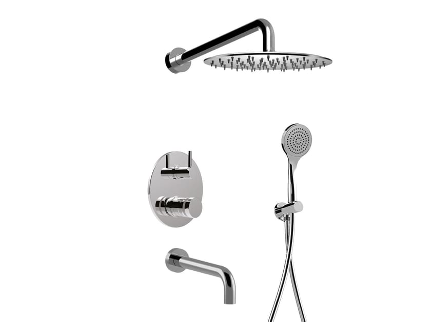 Набор настенных ванн с ручным душем Rubinetteria Giulini MyRing ARCH-00120923