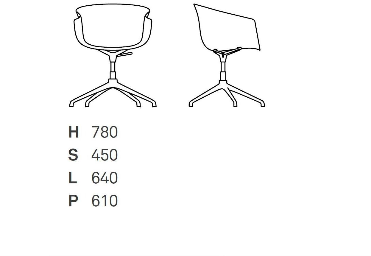 ONDARRETA 5-спицевое вращающееся кресло на колесиках Bai sun-id-1414632 - Вид №9