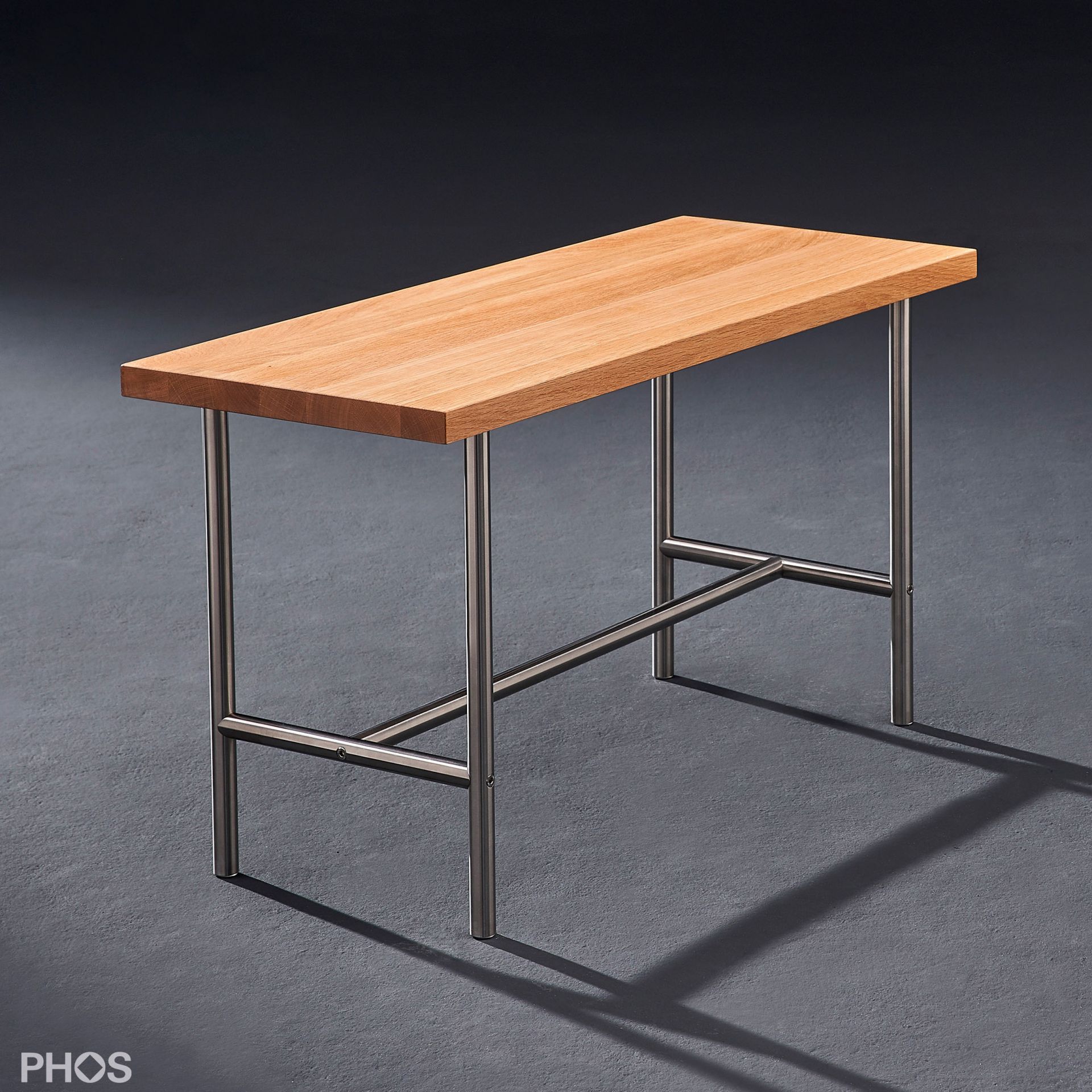 SiB1000-Eiche Скамья с сиденьем из массива дуба, ширина 115 см. PHOS 