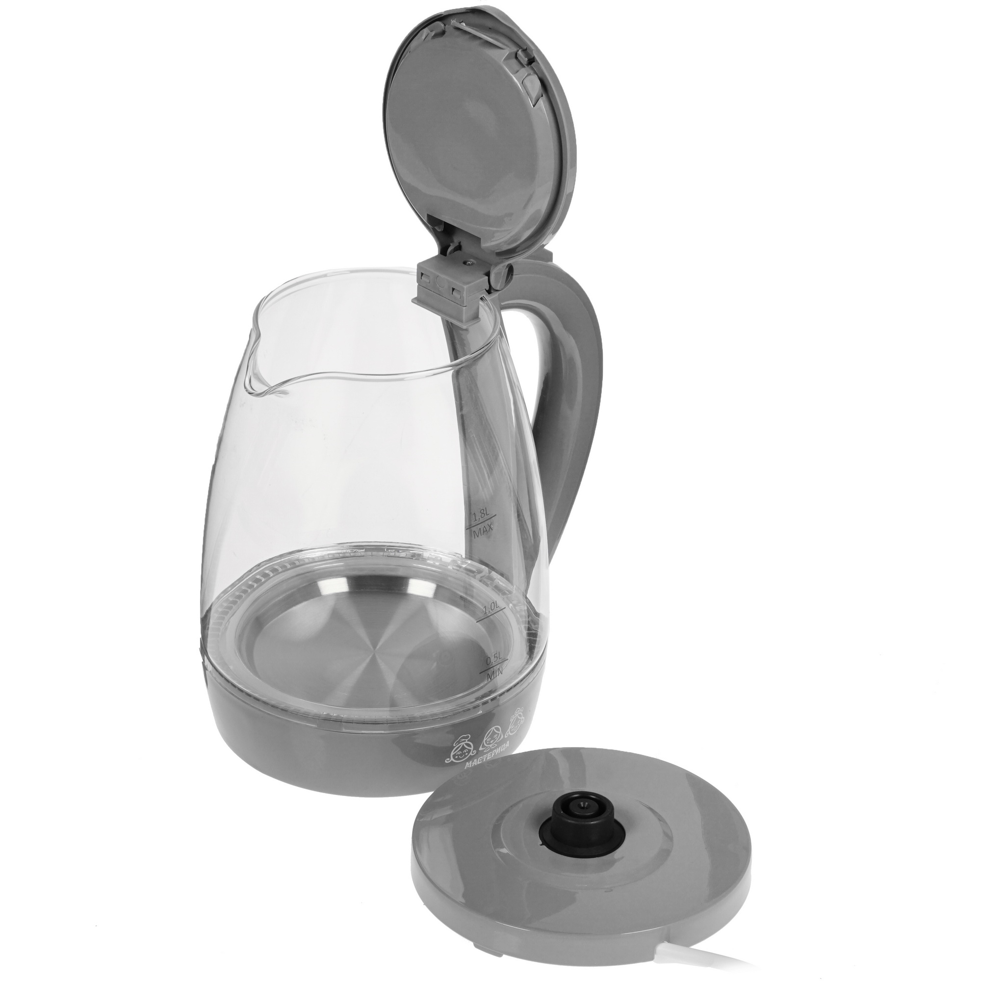8157387 Электрочайник Мастерица ЕК-1801G серый STDN-0102204 - Вид №3