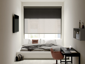 Рулонная занавеска из ткани