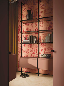 Подвесной умывальник с ящиками