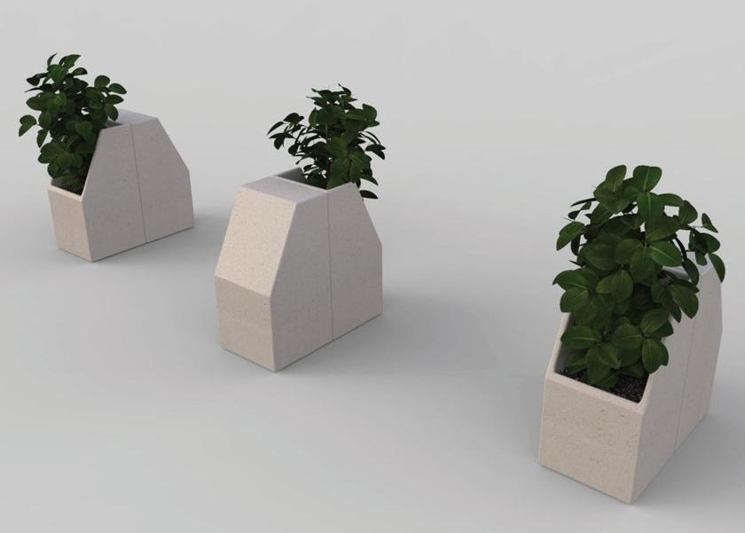 Manufatti Viscio Кашпо для общественных мест из реконструированного камня Modula sun-id-1417030 - Вид №1
