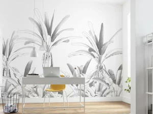 Komar Флизелиновые обои с цветочными мотивами Raw R4-051