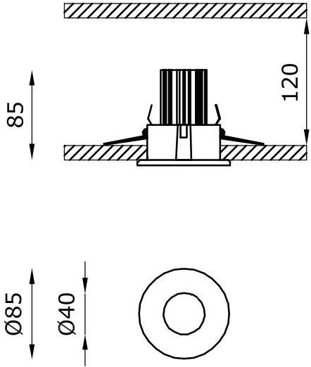 Buzzi & Buzzi Точечный светильник из алюминия Iron sun-id-1501298 - Вид №1