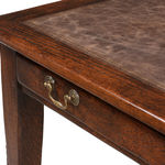 0045-57 Коричневый кожаный письменный стол ijlbrown  - Вид №8