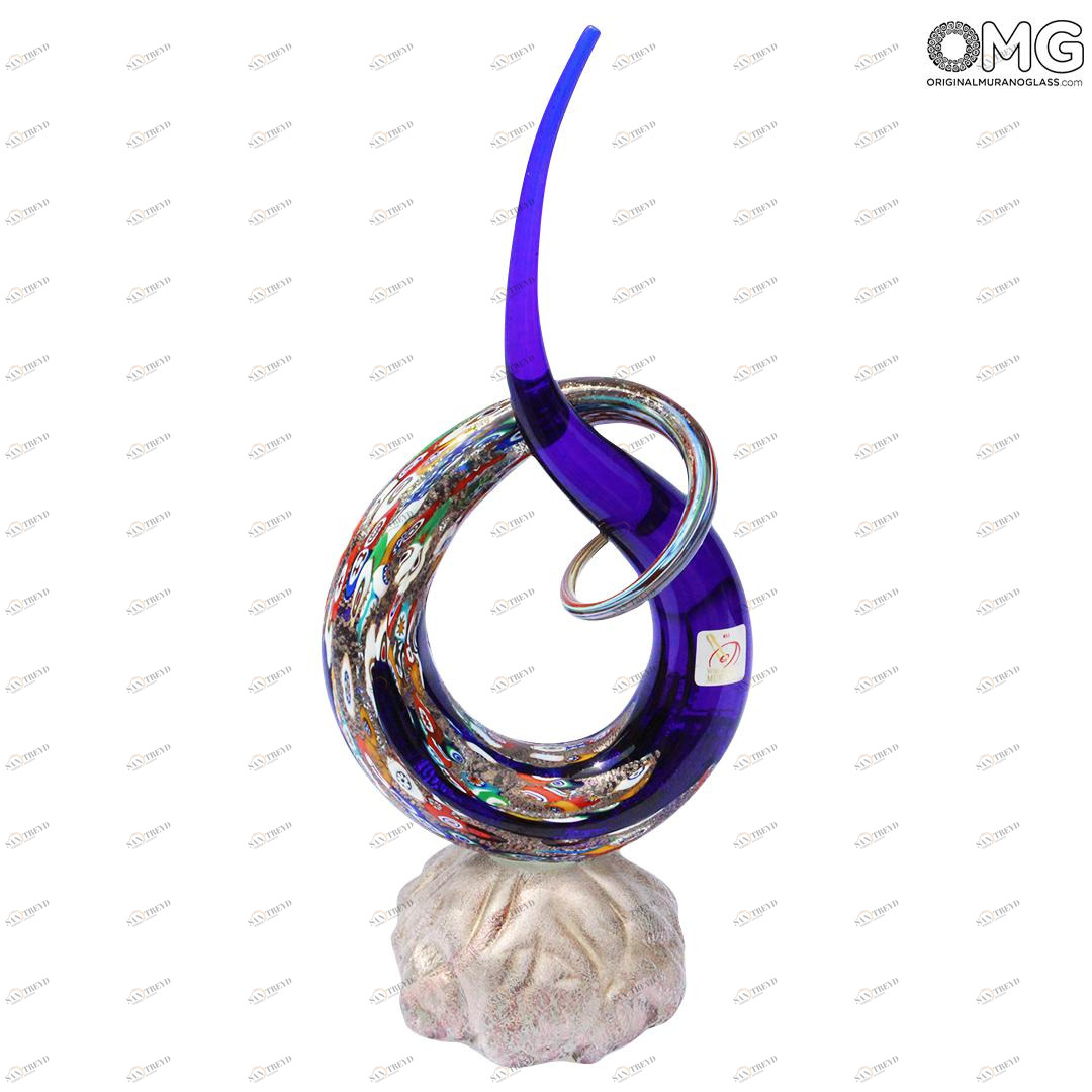 1799 ORIGINALMURANOGLASS Скульптура Узел любви - автор Andrea Tagliapietra - муранское стекло 15 см 