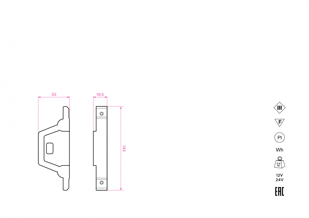SN 321 Торцевые элементы (заглушки) для Stellanova SABER 60  - Вид №3