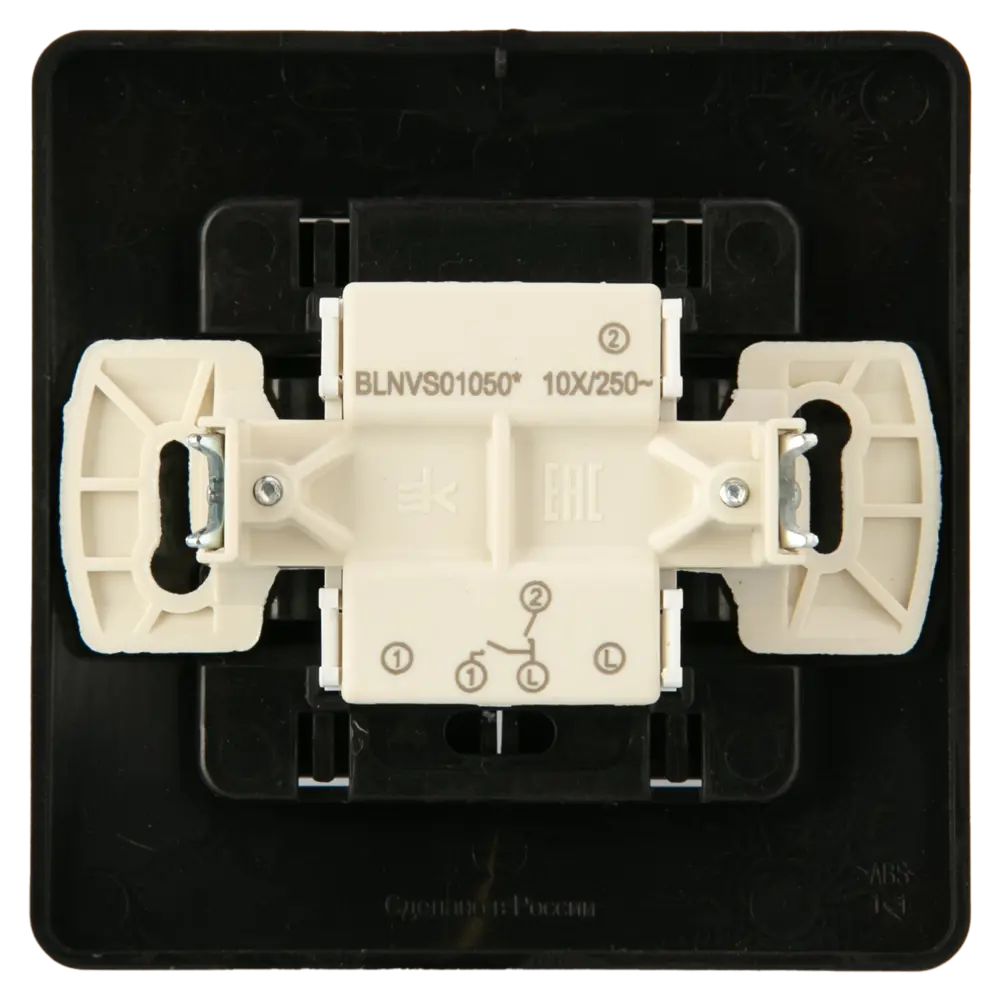 Выключатель встраиваемый Systeme Electric Blanca Сх5 2 клавиши цвет антрацит 82454949 STLM-2013998 - Вид №4
