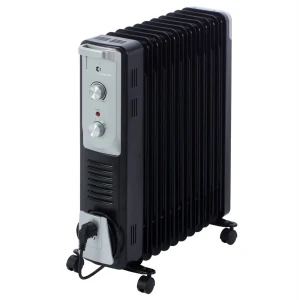 Обогреватель масляный Equation с механическим термостатом, 2900 Вт, 11 секций, цвет черный