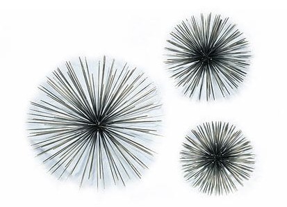 Декор ЁЖИК большой UNICO  255394 Серый;золото;серебро  - Вид №1