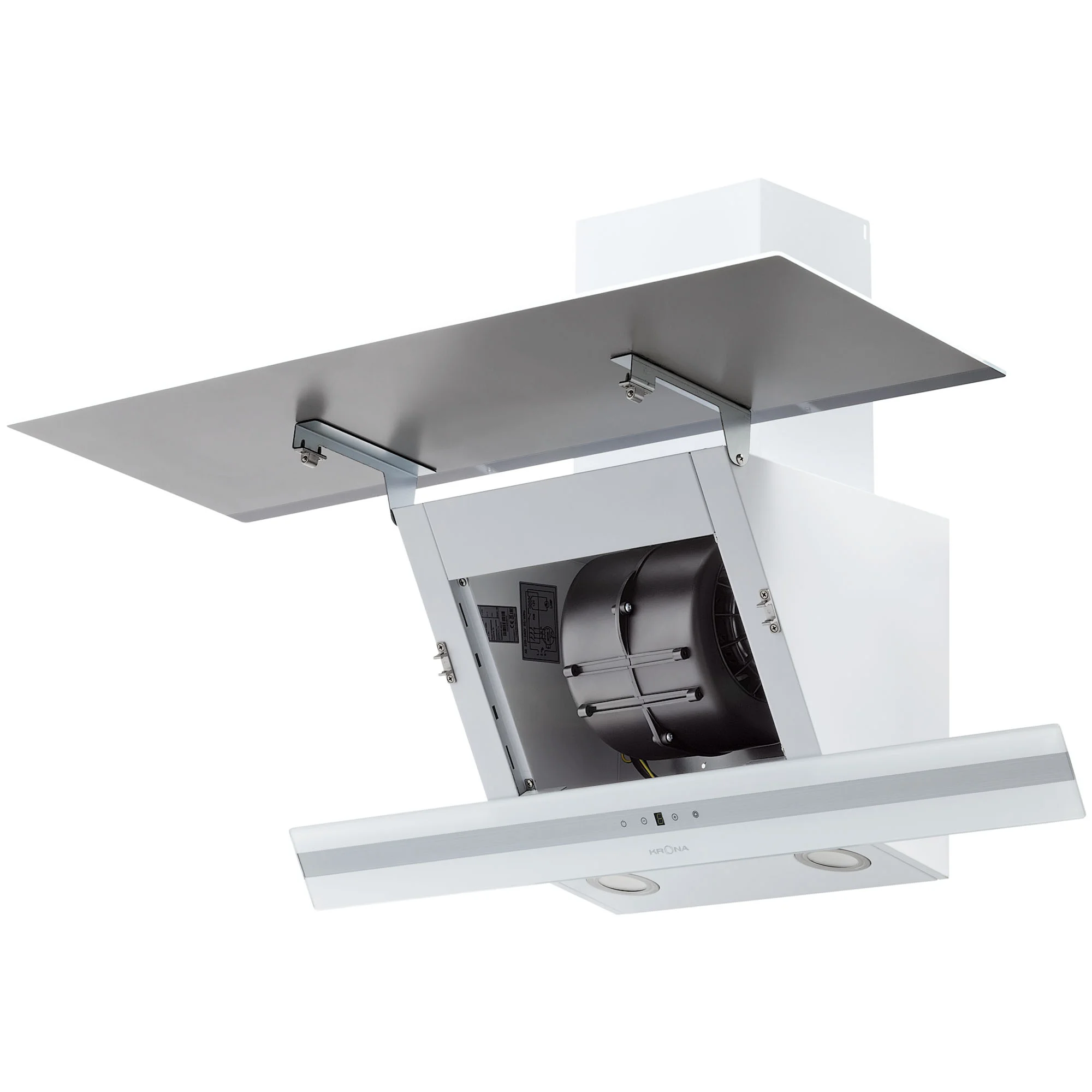 9214324 Вытяжка наклонная KRONA IRMA A 900 white S белый/серебристый KRONA1 STDN-0055318 - Вид №3