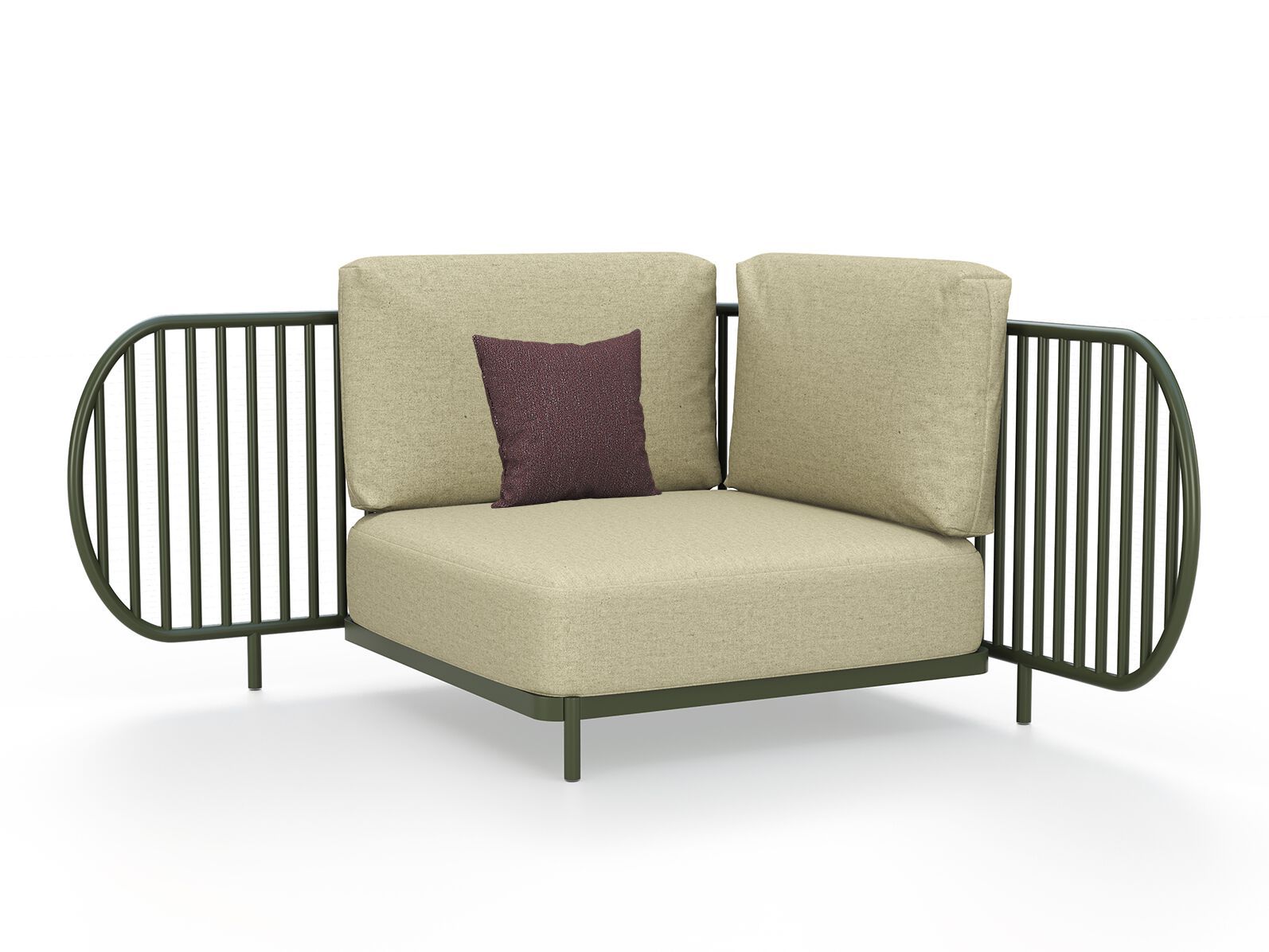 Алюминиевое и Угловое садовое кресло Sunbrella® YAAZ Ova ARCH-00037810 - Вид №7