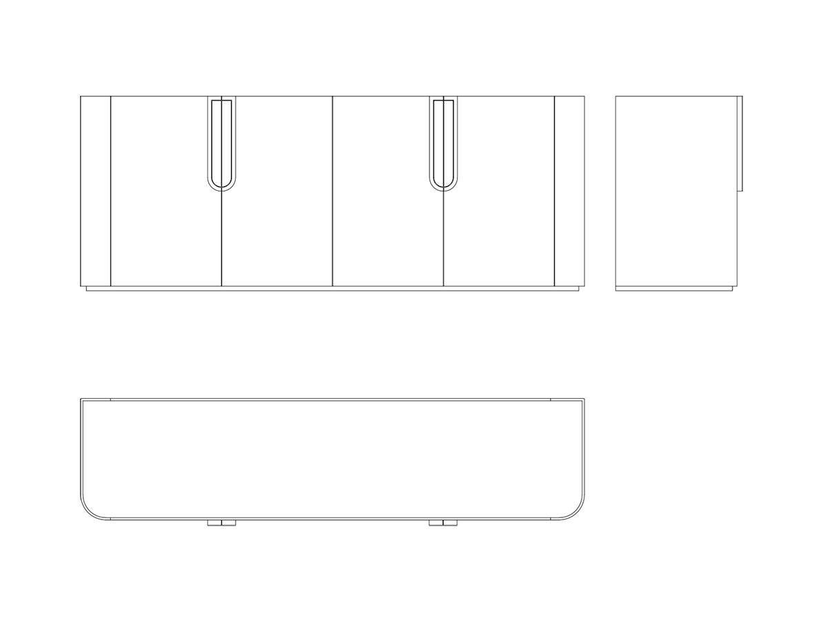 Деревянный шкаф со встроенным освещением Sicis Fluxus ARCH-00009112 - Вид №4