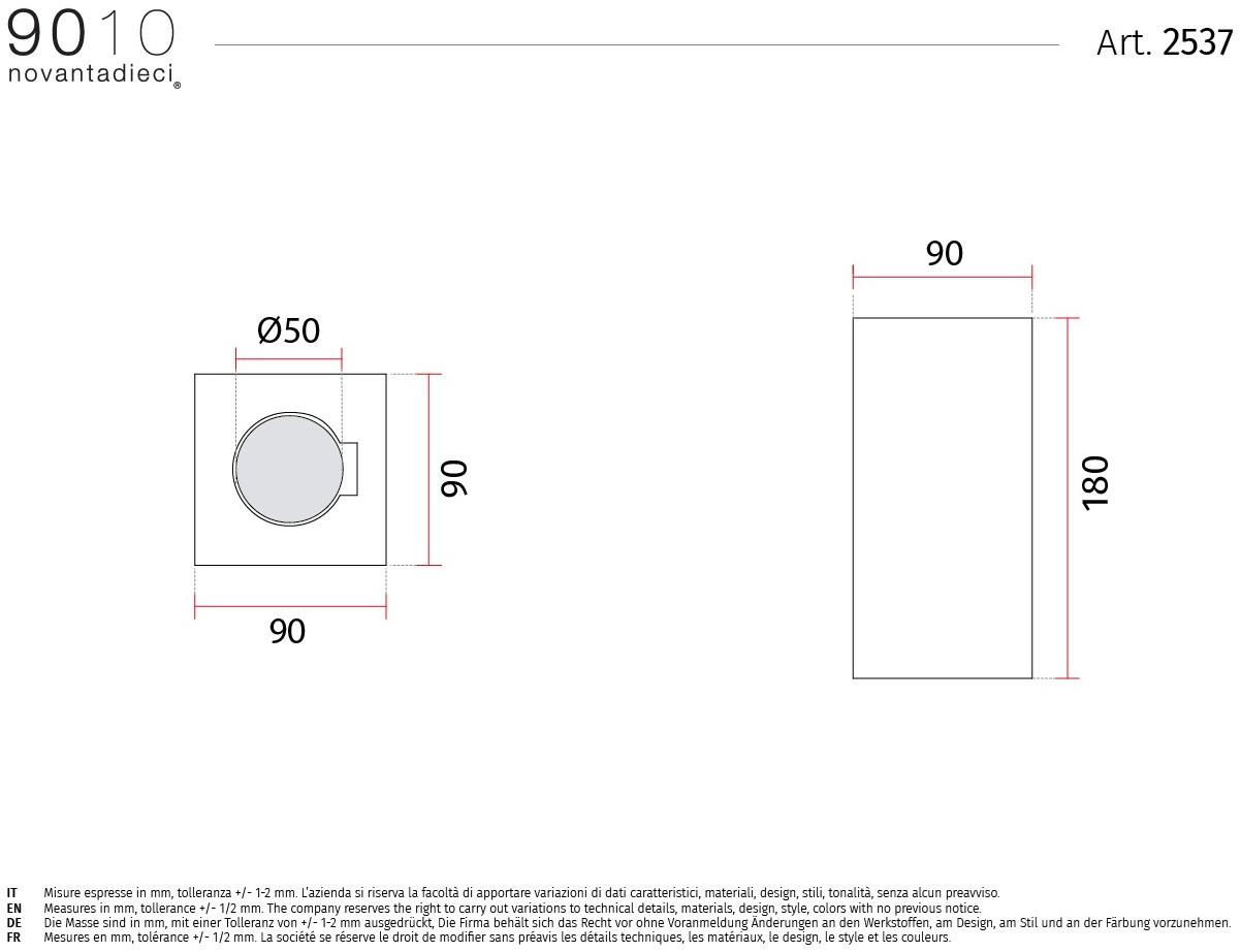 9010 novantadieci Настенный светильник из cristaly®  2537  - Вид №2
