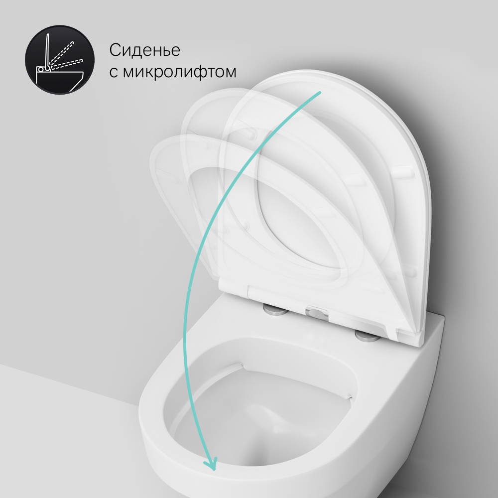 C501700WH подвесной унитаз FlashClean AM.PM Inspire - Вид №8