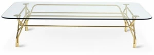 GHIDINI1961 Прямоугольный журнальный столик из хрусталя Botany